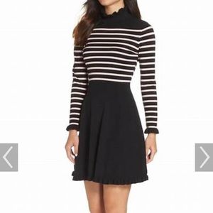 Black and Pink striped dress - Brand 1901